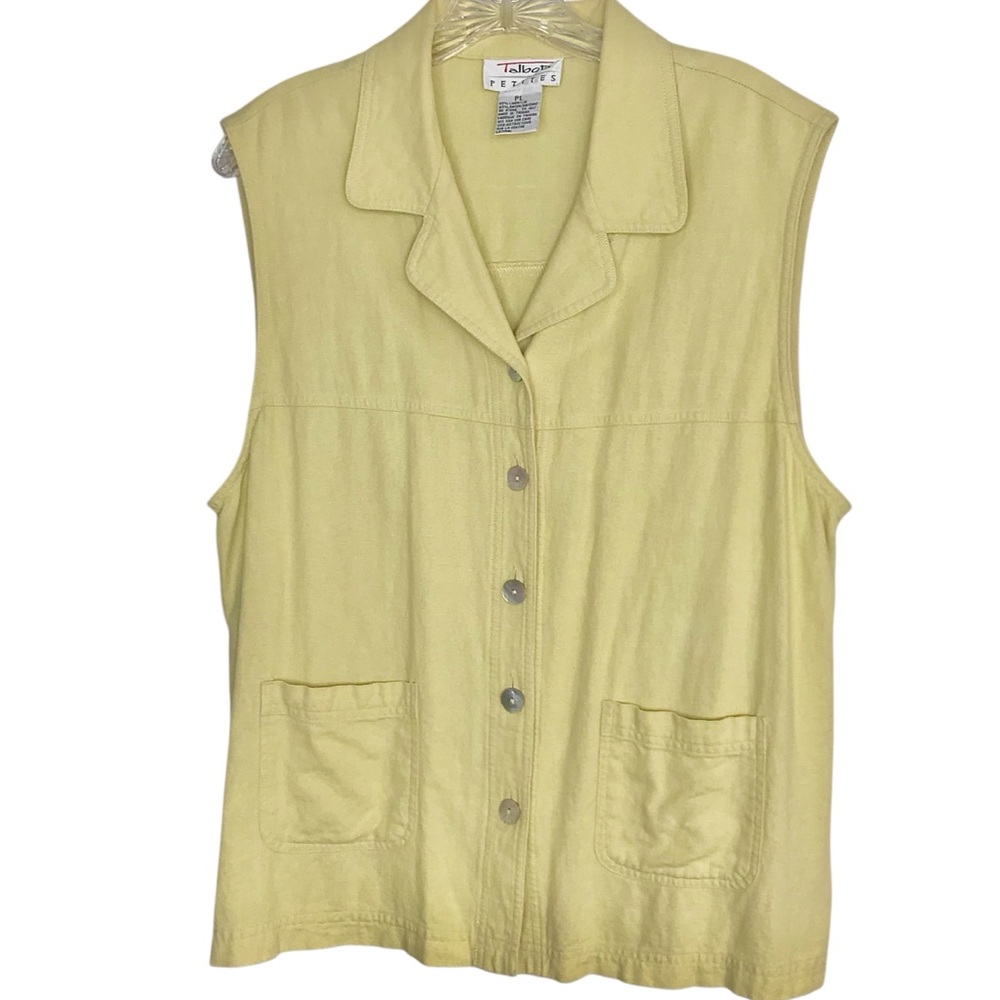 TALBOTS PETITES Women's Sleeveless Summer Top L